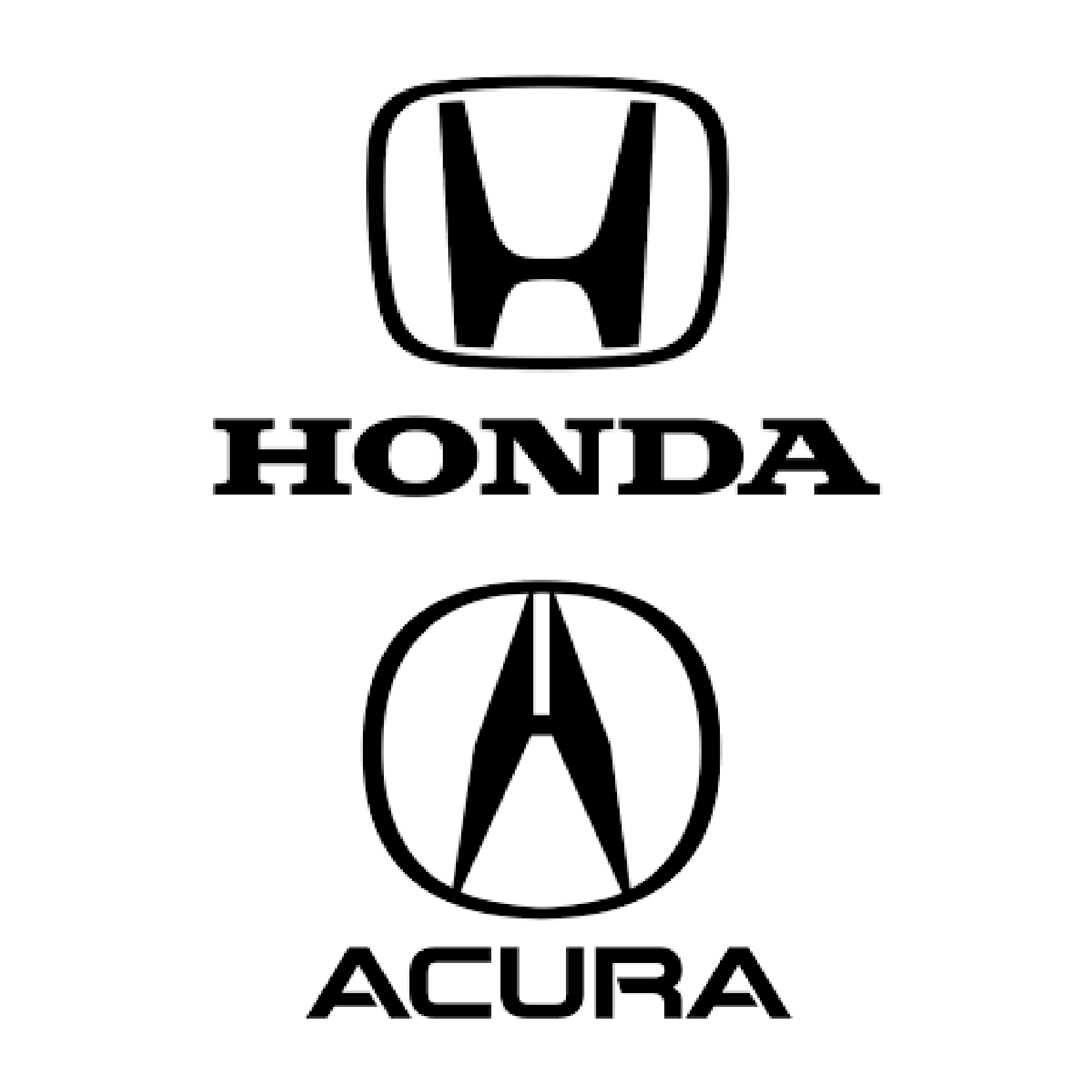 Dual Branding Honda and Acura logos square | Accent Interactive