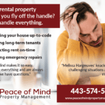 print design brochure for Peace of Mind Property Management