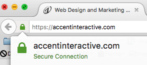Secure website connection