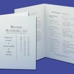 print design brochure for Becker Academic