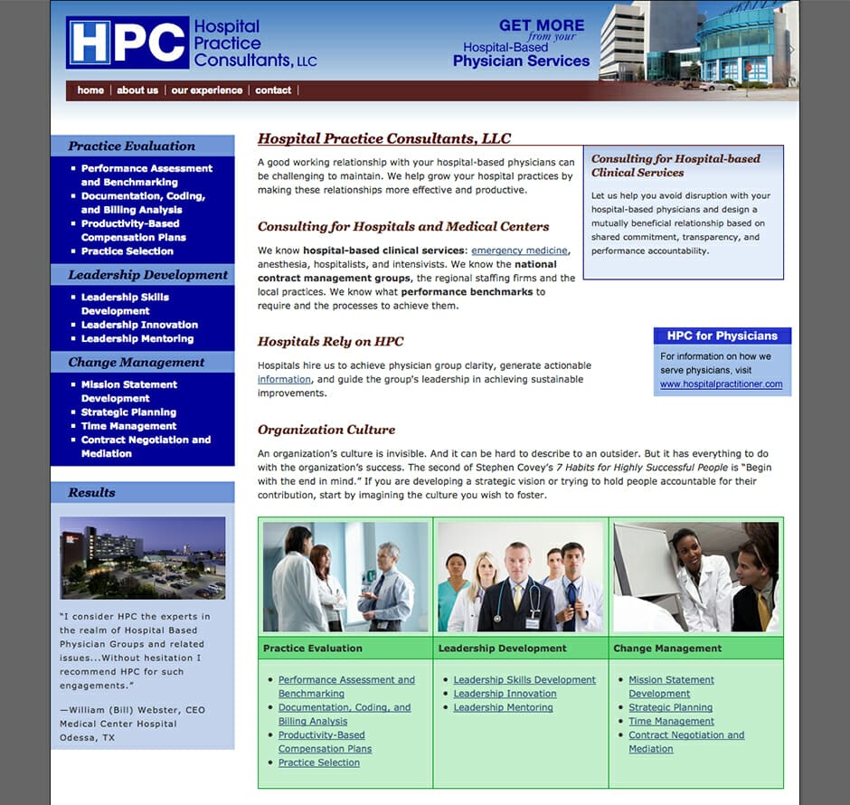 HPC - Hospital Practice Consultant