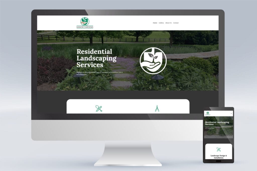home page design for manorgardens.com