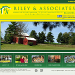 BEFORE: Riley & Associates website had glaring color issues, broken content containers, and very little useful information.