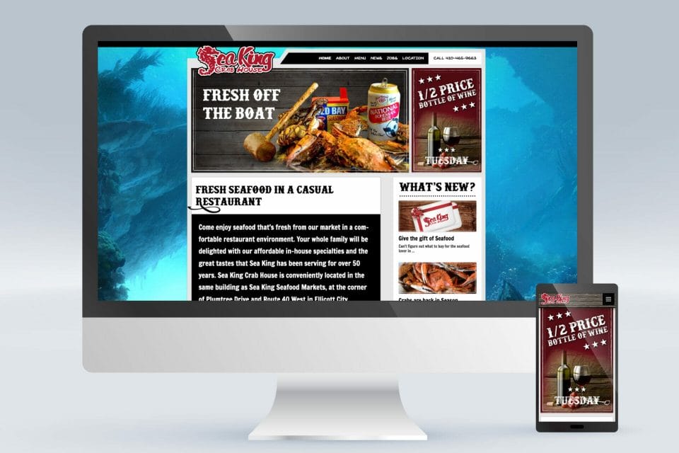home page for seakingcrabhouse.com